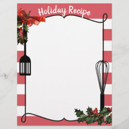 Papier Vêtements creux Recette de Noël en-tête