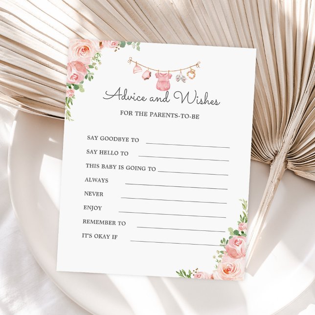 Papier Vêtements de bébé fille Cadeaux de conseils et vœu (Créateur téléchargé)