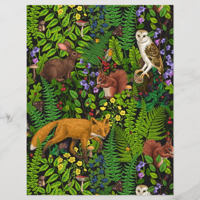 Papier Vie forestière (Devant)