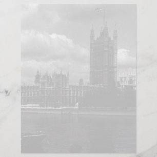 Papier Vintage Angleterre Chambres du parlement de Londre
