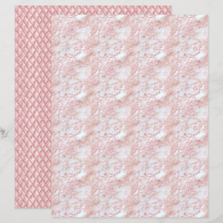Papier Vintage Coquette Floral Lace Scrapbook Paper
