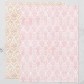 Papier Vintage Coquette Pink Scrapbook Paper