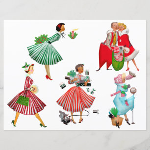 Papier vintage Dames 1950