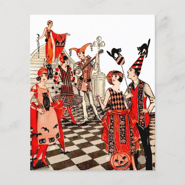 Papier Vintage fête d'Halloween (Devant)