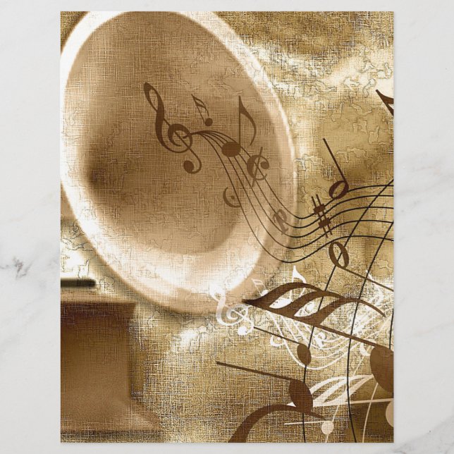 Papier Vintage music (Devant)