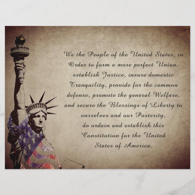 Papier Vintage Nous le peuple américain (Devant)