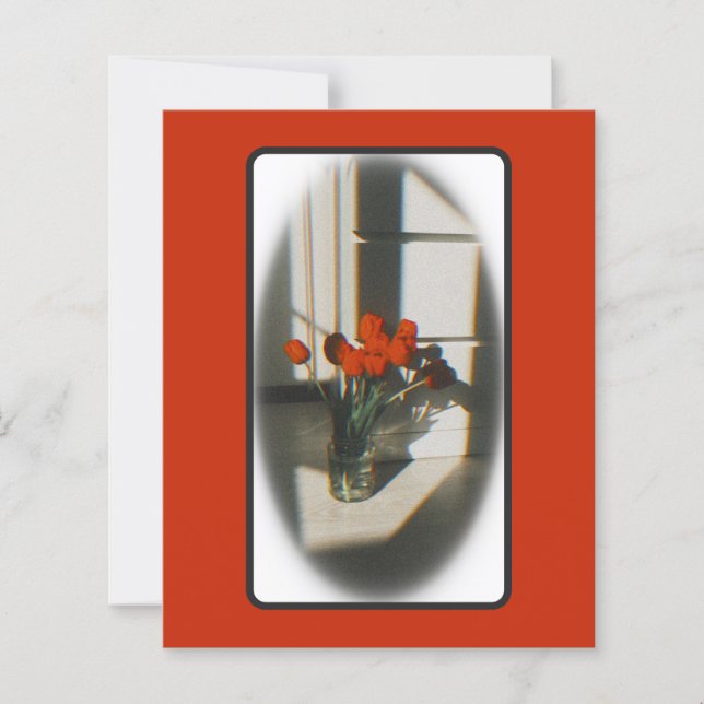 Papier Vintage Persimmon Tulip stationnaire (Devant)