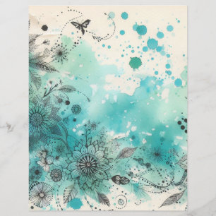 Papier vintage pour scrapbooking, éléments éphémèr