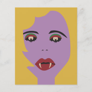 Papier Vintage Vampire des yeux de chauve-souris violet e