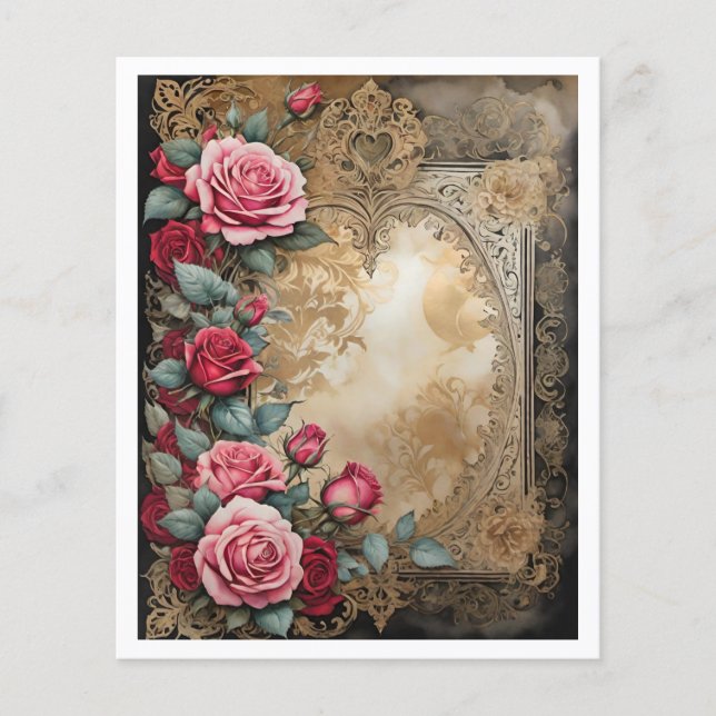 Papier Vintage Victorian Paper Sheet (Devant)