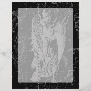 Papier Virgo Constellation Hevelius 1690