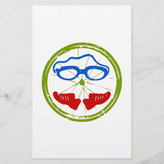 Papier Visage de triathlon