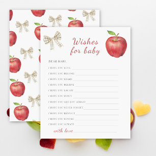 Papier Vœux de douche de bébé Apple pour bébé