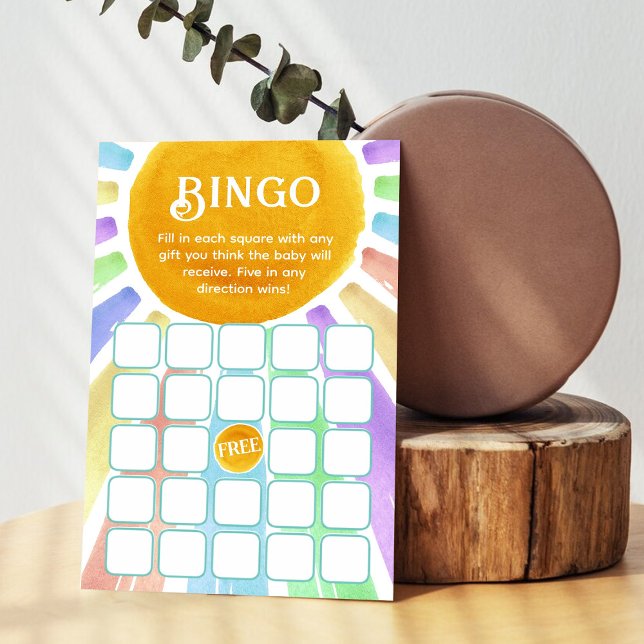 Papier Voici Le Son Retro Boys Baby shower Bingo (Créateur téléchargé)