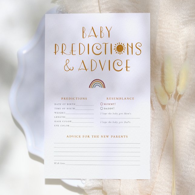 Papier Voici Le Sun Baby Prédictions & Conseils (Créateur téléchargé)