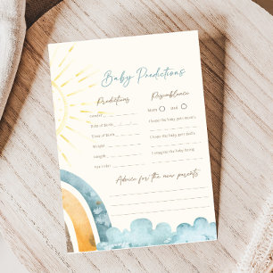 Papier Voici venir le fils Jeu de prédictions pour Baby S