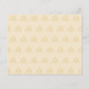 Papier Voilier Style vintage Motif, Couleur Beige.