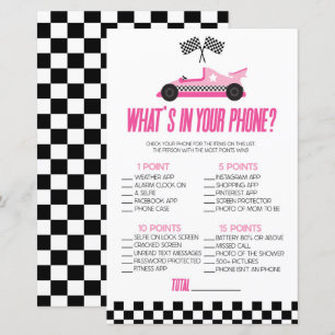 Papier Voiture De Course Rose Dans Votre Téléphone Baby s