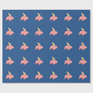 Papier volant customisé d'emballage cadeau de por