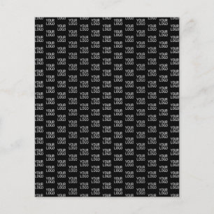 Papier Votre logo d'entreprise   Motif demi-étape élégant