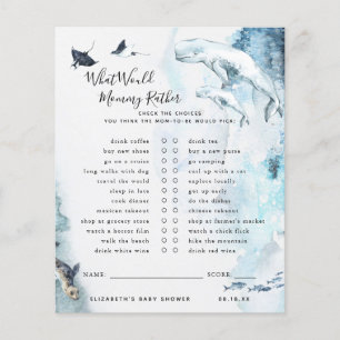 Papier Voudrait Maman Plutôt Jeu Baby shower