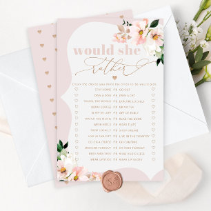 Papier Voulait-elle plutôt floral brun jeu de douche nupt