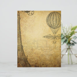 Papier Voyage à vapeur vintage