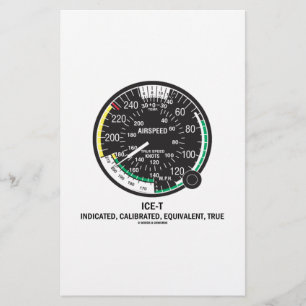 Papier Vrai indicateur de vitesse (Mnémonique ICE-T)