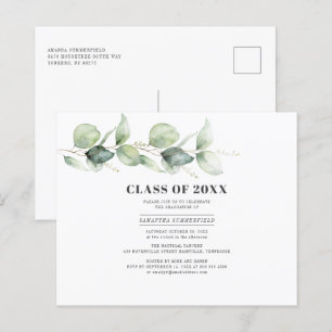 Papier Watercolor Eucalyptus Graduation 2025 Party