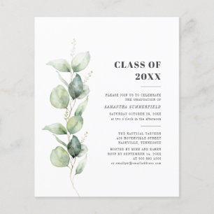 Papier Watercolor Eucalyptus Graduation 2025 Party