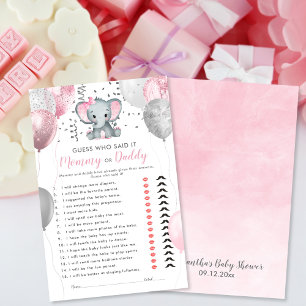 Papier Watercolor Girl Elephant Devine Qui Douche Jeu