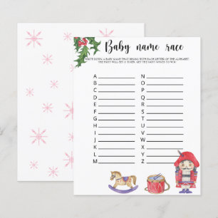 Papier Watercolor noutcracker - Baby name race jeu