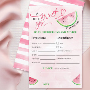 Papier Watermelon Aquarelle Bébé Prédictions Conseils
