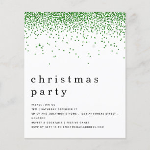 PAPIER   Weihnachtsfeierliche Party Einladung im g