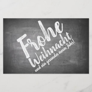 Papier Weihnachtsgrüße auf der Kreidetafel