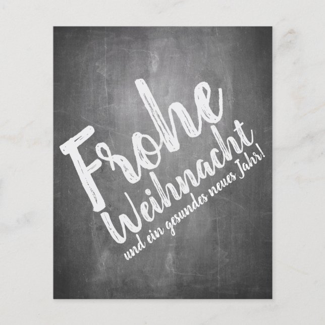 Papier Weihnachtsgrüße auf der Kreidetafel (Devant)