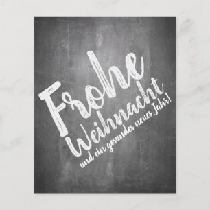 Papier Weihnachtsgrüße auf der Kreidetafel