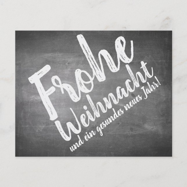 Papier Weihnachtsgrüße auf der Kreidetafel (Devant)