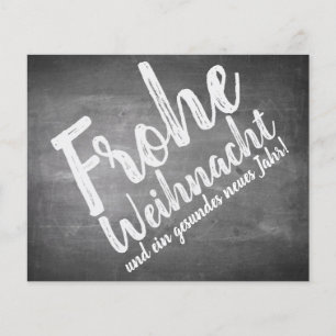 Papier Weihnachtsgrüße auf der Kreidetafel