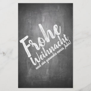 Papier Weihnachtsgrüße auf der Kreidetafel