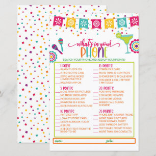 Papier What's in Your Phone Game - Fiesta WH