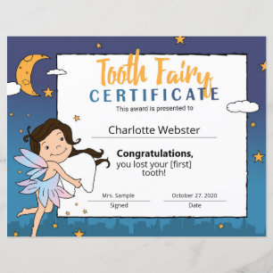Papier White Fairy Clip Art First Looth Certificat