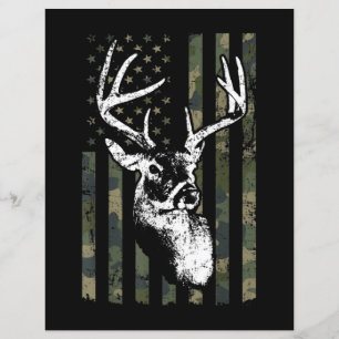 Papier Whitetail Buck Deer Hunting USA Camouflage Amériqu