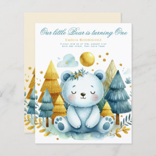 Papier Wild One Bear 1er anniversaire (ou EDIT AGE) Or Tu