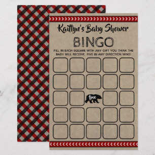 Papier Wild One Boys Baby shower Bingo