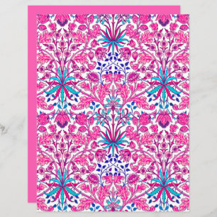 Papier William Morris Hyacinth Imprimer, rose Fuchsia