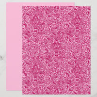 William Morris Indian, Fuchsia et Pastel Pink