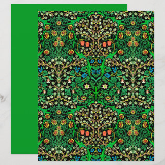 Papier William Morris Jacobean Floral, Blackthorn
