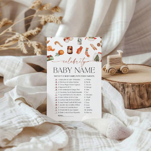 Papier Winter Celebrity Baby Name Jeu