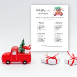 Papier WINTER Qu'est-ce qu'il y a dans ton sac baby showe